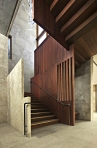 The Barnes Foundation stairway, courtesy Tod Williams Billie Tsien Architects